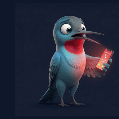 Dart AI mascot alarmed at missed calls