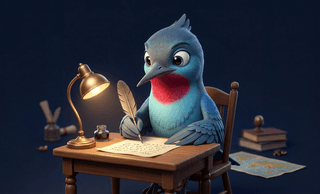 Dart presenting the blog